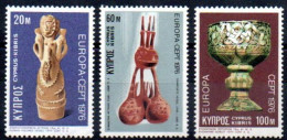 Chipre  429/431 ** MNH. 1976 - Unused Stamps