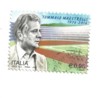 (REPUBBLICA ITALIANA) 2016, TOMMASO MAESTRELLI - Serie Di 1 Francobollo Usato - 2011-20: Gebraucht