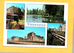 VINCENNES Le Marché, Lac Daumesnil, Le Château , Le RER  94  ( 21734 ) Fleurs, Barques - Vincennes