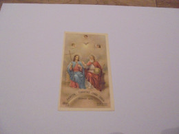 Sancta Trinitas Unus Deus Pieuse Religieuse Holly Card Religion Saint Santini Sainte Sancte Sancta Santa - Andachtsbilder