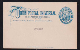 Uruguay 1887 Postcard Stationery 2c SPECIMEN ** MNH - Uruguay