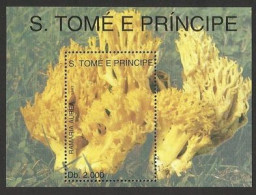 St Tome E Principe - 1993 - Mushrooms - Yv Bf 168 - Champignons