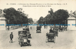 R649009 Paris. Champs Elysees Avenue And The Horses Of Marly. E. Papeghin - Monde