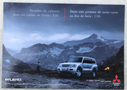 CP PUBLICITE MITSUBISHI MOTORS Pajero  (concessionnaire P.A.S. 37170 Chambray Les Tours) - Advertising