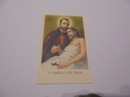 S Camillus De Lellis Pieuse Religieuse Holly Card Religion Saint Santini Sainte Sancte Sancta Santa - Andachtsbilder