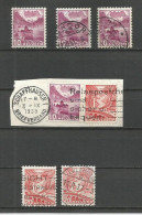 LIQUIDATION TOTALE : 1936 - LOT De 7 Timbres (1 ** Et 6 Obl.) -ZU 203 Et 205 Ay - Mi 299 Et 301 Lly - Yv 291A Et 293A - - Gebraucht