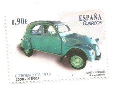 (SPAIN) 2013, COCHES DE EPOCA, VINTAGE CARS, CITROEN 2 CV - Used Stamp - Gebraucht