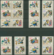 DDR 1966 Tischlein Deck Dich 1236/41 ZD Alle Kombinationen Postfrisch (SG31172) - Zusammendrucke