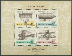 Ungarn 1967 AEROFILA Luftschiffe Flugverkehr Block 57 A Postfrisch (C92428) - Blocks & Sheetlets