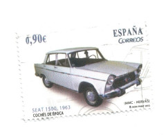 (SPAIN) 2013, COCHES DE EPOCA, VINTAGE CARS, SEAT 1500 - Used Stamp - Usati