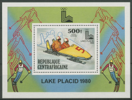 Zentralafrikanische Republik 1979 Olymp. Lake Placid Bl. 68 A Postfrisch (C29688) - Repubblica Centroafricana