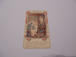 Jésus Marie Joseph Image Pieuse Religieuse Holly Card Religion Saint Santini Sainte Sancte Sancta Santa - Devotion Images