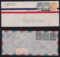 Venezuela 1936 + 1940 2 Airmail Covers Germany + USA - Venezuela