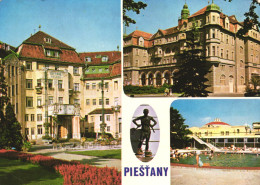 PIESTANY, ARCHITECTURE, PARK, SCULPTURE, RESORT, POOL, SLOVAKIA, POSTCARD - Slowakei