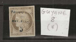1886 MNG Guyane Yvert 8 - Ungebraucht