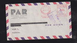 Venezuela 1957 Meter Airmail Cover To VIENNA Austria PAR - Venezuela