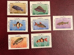 AFGHANISTAN 1986 7v Neuf MNH ** Mi 1494 1500 YT Pez Fish Peixe Fisch Pesce Poisson - Poissons