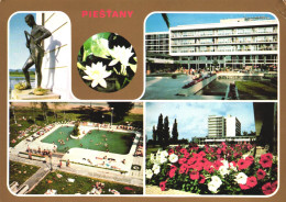 PIESTANY, ARCHITECTURE, SCULPTURE, FLOWER, RESORT, POOL, PARK, SLOVAKIA, POSTCARD - Slovaquie