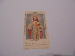 Jésus Image Pieuse Religieuse Holly Card Religion Saint Santini Sainte Sancte Sancta Santa - Images Religieuses