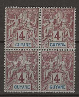 1892 MNH Guyane Yvert 32 Postfris** - Unused Stamps