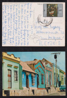 Venezuela 1977 Picture Postcard Colonial Houses X STUTTGART Germany Jose Angel Lamas Stamp - Venezuela