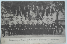 Cpa Inauguration Du Drapeau De La Société De Gymnastique La Wantzenau - MAY01 - Altri & Non Classificati