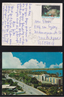 Venezuela 1977 Picture Postcard Hotel DEL LAGO MARACAIBO X STUTTGART Germany Fish Stamp - Venezuela