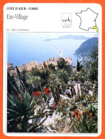 06 EZE VILLAGE Alpes Maritimes  COTE D'AZUR CORSE  Géographie Fiche Illustrée Documentée - Geografia