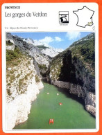 04 LES GORGES DU VERDON Alpes Haute Provence Géographie Fiche Illustrée Documentée - Geografia