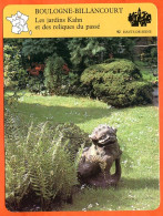 92 BOULOGNE BILLANCOURT Jardins Kahn  Hauts De Seine  Géographie Fiche Illustrée Documentée - Géographie