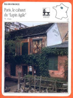 75 PARIS LE CABARET DU LAPIN AGILE ILE DE FRANCE Géographie Fiche Illustrée Documentée - Geographie