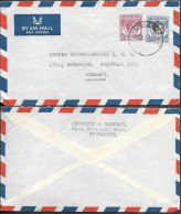 Singapore Cover Mailed To Germany 1951. 60c Rate KGVI Stamps - Singapore (...-1959)