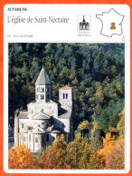 63 EGLISE DE SAINT NECTAIRE  Puy De Dome AUVERGNE Géographie Fiche Illustrée Documentée - Géographie