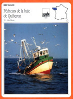 56 PECHEURS DE LA BAIE DE QUIBERON Morbihan  BRETAGNE Géographie Fiche Illustrée Documentée - Géographie