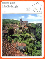 46 SAINT CIRQ LAPOPIE Lot   PERIGORD QUERCY Géographie Fiche Illustrée Documentée - Géographie