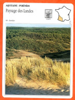 40 PAYSAGE DES LANDES Landes  AQUITAINE PYRENEES Géographie Fiche Illustrée Documentée - Geographie