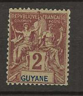 1892 MNH Guyane Yvert 31 Postfris** - Ungebraucht