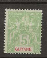1900 MNH Guyane Yvert 43 Postfris** - Neufs