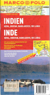 CARTE-ROUTIERE-2014-MARCO-POLO INDE-avec Index-Edit Allemagne-TBE /peu Servi/Poids 220g - Roadmaps