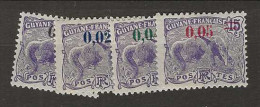 1922 MNH Guyane Yvert 91-94 Postfris** - Neufs