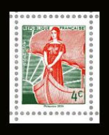 Timbre Issu Du Bloc Feuillet - Marianne à La Nef, Premier Timbre "Marianne" De La Ve République - Unused Stamps