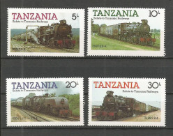 TANZANIE - N° 263 à 266 ** - LOCOMOTIVES - Eisenbahnen