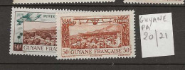 1935 MNH Guyane Yvert Av 20-21 Postfris** - Ungebraucht