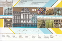 2015 Argentina Cultural Centre Architecture Souvenir Sheet MNH - Unused Stamps