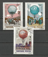 HONGRIE - 3 Ballons - 1983 - Fesselballons