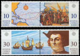 Chipre  790/793 ** MNH. 1992 - Nuevos