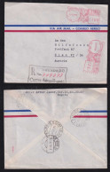 Colombia 1959 Registered Meter Airmail Cover BOGOTA X WIEN Austria - Colombie