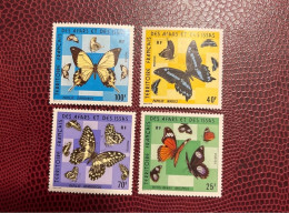 AFARS ET ISSAS 1975 4v Neuf MNH ** Mi YT 404 407 Mariposa Butterfly Borboleta Schmetterlinge Farfalla - Schmetterlinge