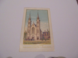 Oostacker Eglise De Lourdes En Flandre Image Pieuse Religieuse Holly Card Religion - Andachtsbilder