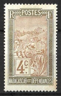 MADAGASCAR...." 1908..".....4c.........SG55.........MH. - Unused Stamps